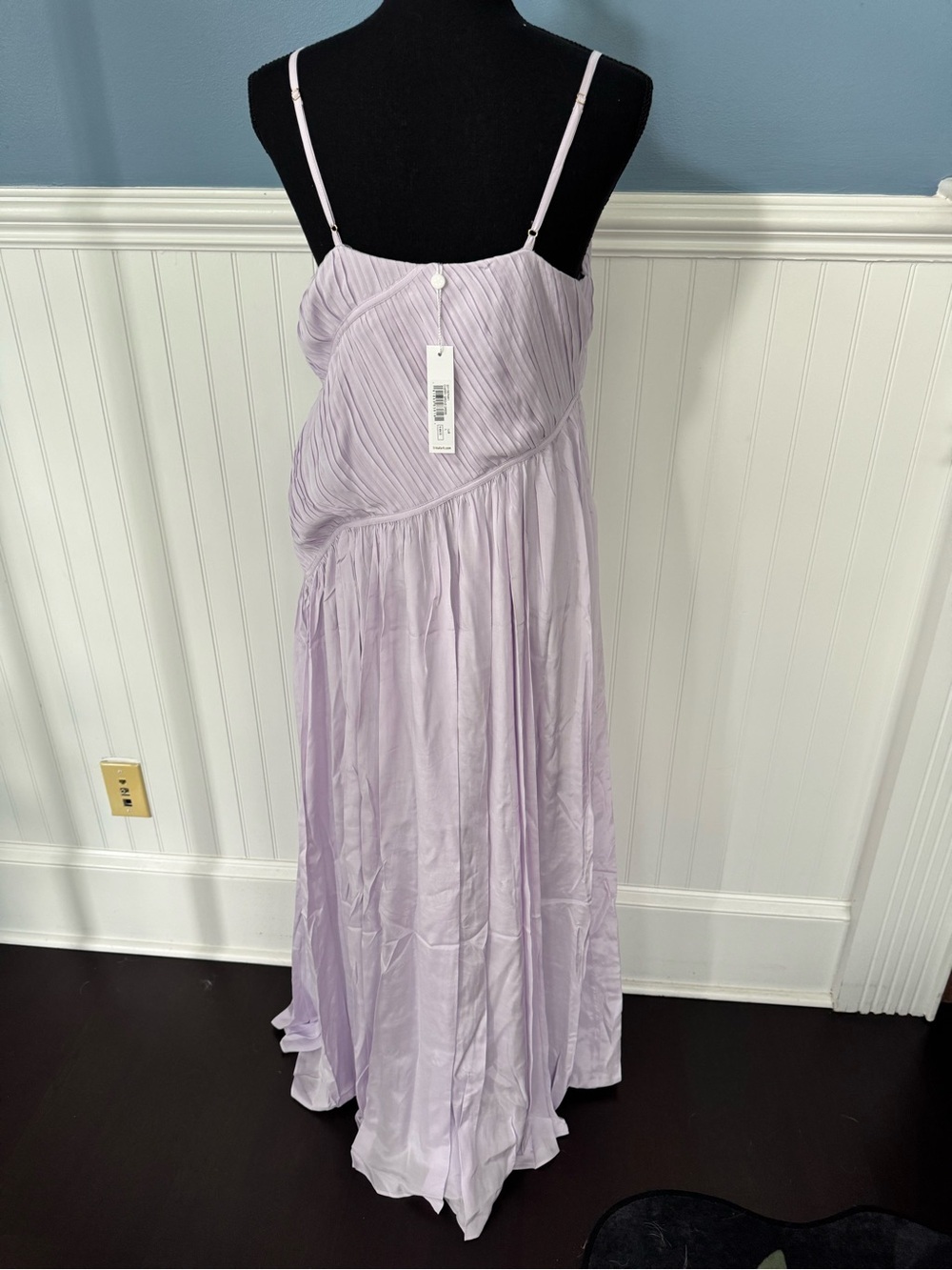 NWT Trina Turk Cherry Grove Lavender Purple Maxi Dress Size Large - Picture 6 of 12